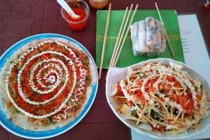 Ăn vặt Bà Bắc - Bánh Tráng Cuốn Trộn