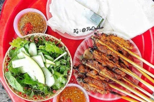Ăn vặt Bà Hường - Thịt Nướng Bánh Ướt