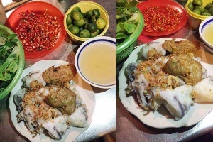 Ăn vặt Bà Nga - Bánh Cuốn Nhân Thịt