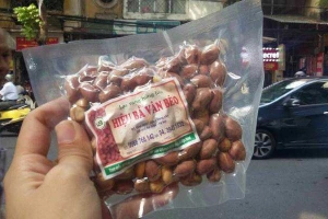 Ăn vặt Bà Vân Béo - Lạc Rang Húng Lìu