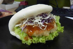Ăn vặt Bánh Bao Kẹp