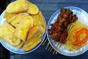 Ăn vặt Bánh Mì Bò Nướng Bơ Cambodia