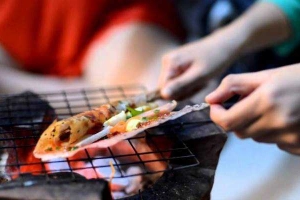 Ăn vặt Bánh Tráng Cuốn Nướng