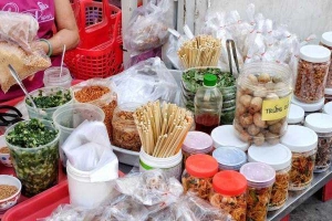 Ăn vặt Bánh Tráng Muối Tôm - Tuệ Tĩnh