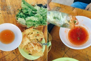 Ăn vặt Bánh Xèo Chảo Mực Tôm
