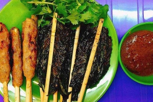 Ăn vặt Bò Lá Lốt Mỡ Chài - Trung Sơn