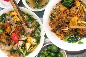 Ăn vặt Bún Cá Trộn - Chợ Chùa Láng
