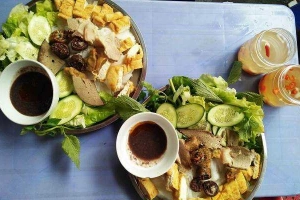 Ăn vặt Bún Đậu Với Mắm Tôm & Thịt Luộc - Đỗ Đức Dục