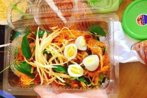 Ăn vặt Chị Thủy - Bánh Tráng Trộn, Nộm Bò Khô & Táo Phớ