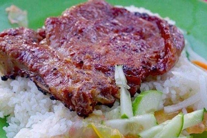 Ăn vặt Cô Nương - Cơm Tấm Sườn Nướng Mật Ong