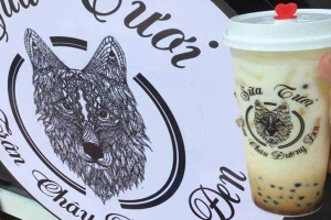 Ăn vặt Con Sói - Sữa Tươi Trân Châu Đường Đen - Cách Mạng Tháng 8