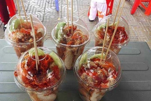 Ăn vặt Cường Yến - Bánh Mì Nướng Muối Ớt & Trà Thái
