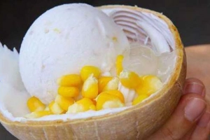 Ăn vặt Kem dừa phaya thái CN4