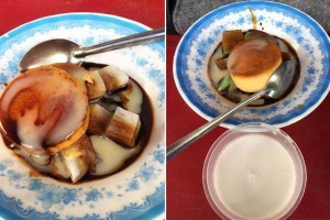 Ăn vặt Kem Flan Tháp Bà