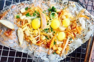 Ăn vặt Má Giàu - Bánh Tráng Nướng
