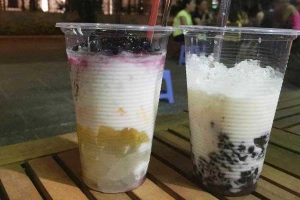 Ăn vặt Mana - Sữa Chua Nếp Cẩm - Đường A4