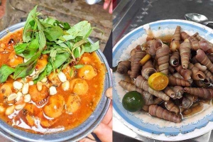 Ăn vặt Ốc & Cút Lộn Xào Me - Nguyễn Du
