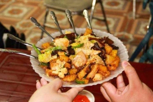 Ăn vặt Rau Chiên, Thịt Xiên Nướng - TP. Hà Giang