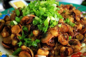 Ăn vặt Sang Sang - Ốc Xà Cừ Xào Sả Ớt
