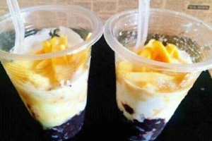 Ăn vặt Sữa Chua Nếp Cẩm Nhà Làm