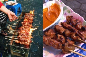 Ăn vặt Thịt Xiên Nướng - Hàm Long
