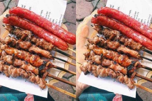 Ăn vặt Thịt Xiên Nướng & Lạp Xưởng Nướng - Nguyễn Công Trứ