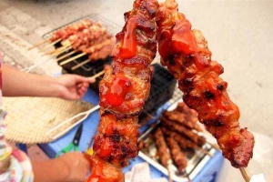 Ăn vặt Thịt Xiên Nướng - Lương Định Của
