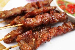 Ăn vặt Thịt Xiên Nướng - Quảng Bá