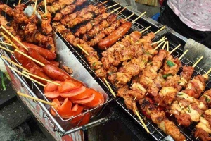 Ăn vặt Thịt Xiên Nướng - Trường Phổ Thông Liên Cấp Well Spring