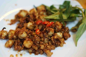Ăn vặt Tóp Mỡ Cháy Tỏi