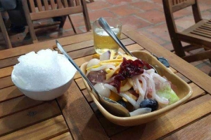 Ăn vặt Trái Cây Tô Sốt Dừa Fruta