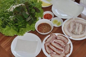Quán Ăn Duyên Quán - Bánh Tráng Cuốn Thịt Heo