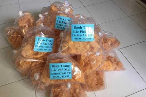Bánh Tráng Lắc Phô Mai & Đào Ngâm - Shop Online