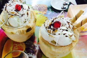 Cafe Long Dừa - Kem Dừa, Thạch Dừa & Bánh Pía
