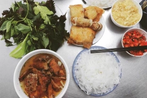 Quán Ăn Hương Liên - Bún Chả & Nem Cua Bể - Bún Chả Obama