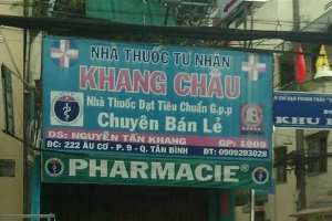 Nhà Thuốc Tây Khang Châu - Âu Cơ