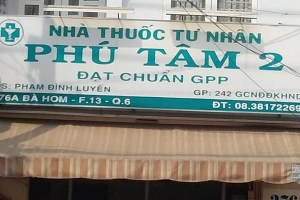 Nhà Thuốc Tây Phú Tâm 2 - Bà Hom