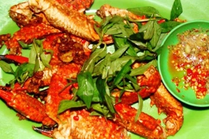 Quán Ăn Ốc Biển Quán - Càng Ghẹ Rang Muối