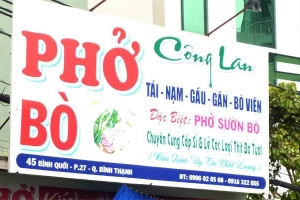 Quán Ăn Phở Bò Công Lan