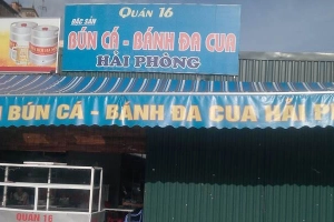 Quán Ăn Quán 16 - Bún Cá, Bánh Đá Cua Hải Phòng