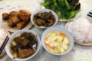 Quán Ăn Bún Chả Tầng Hầm