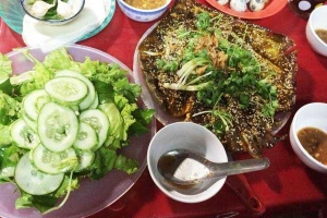Quán Nhậu Quán Huấn - Cá Đuối Nướng
