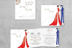 Thiệp Cưới Mộc
