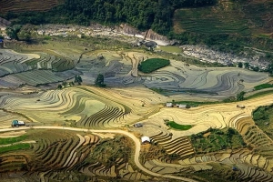 ​Bát Xát ruộng bậc thang mùa nước đổ
