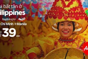 AirAsia mở đường bay thẳng từ Sài Gòn đi Philippines, giá vé chỉ từ 26 USD
