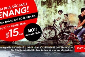 AirAsia mở đường bay thẳng từ Sài Gòn tới Penang