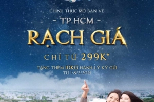 Bamboo Airways mở bán vé chặng TP. Hồ Chí Minh - Rạch Giá chỉ từ 299K/chiều