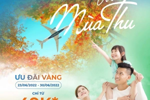 Bamboo Airways tung khuyến mãi “Vi vu mùa thu” giá vé chỉ từ 49K