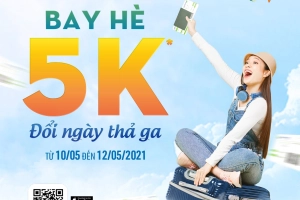 Bamboo Airways ưu đãi chương trình &#8220;bay hè 5k - đổi ngày thả ga&#8221;