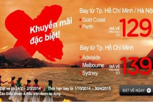 Bay đến Úc với Air Asia chỉ với 129 USD